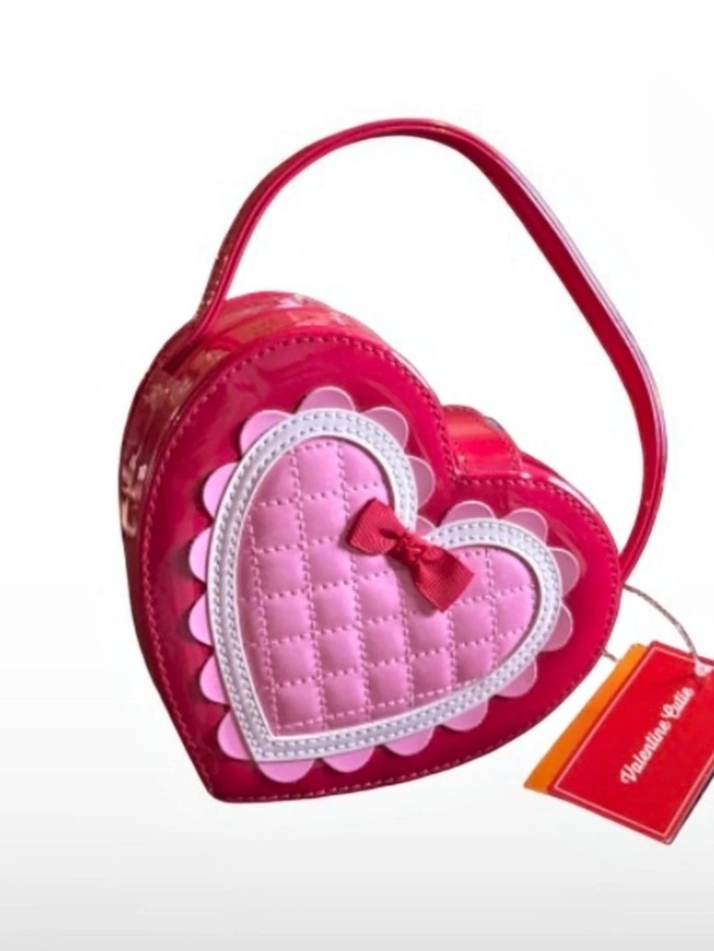 Gymboree Valentine Cutie Quilted Heart Bag Pink & Red